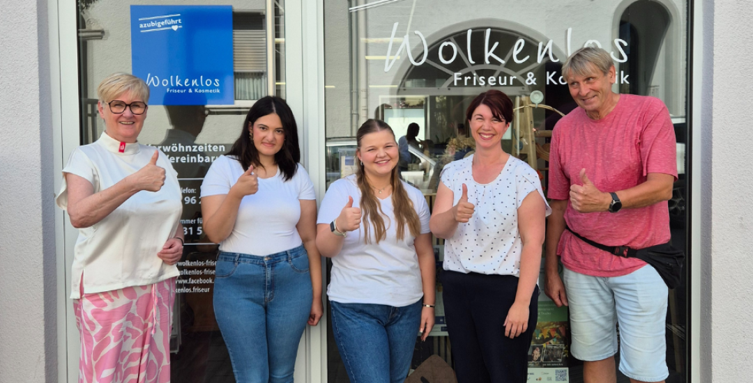 Besuch im Azubi-Salon Wolkenlos Brühl